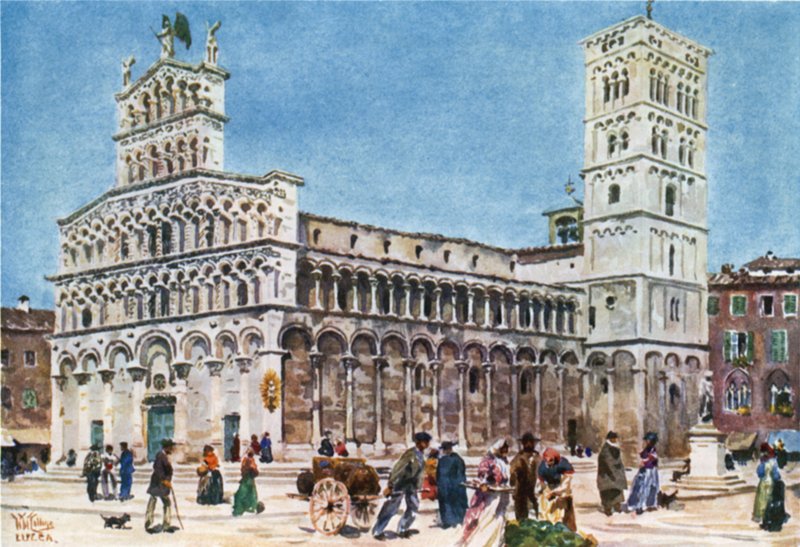 Lucca. S. Michele (värinen lito) tekijältä William Wiehe Collins
