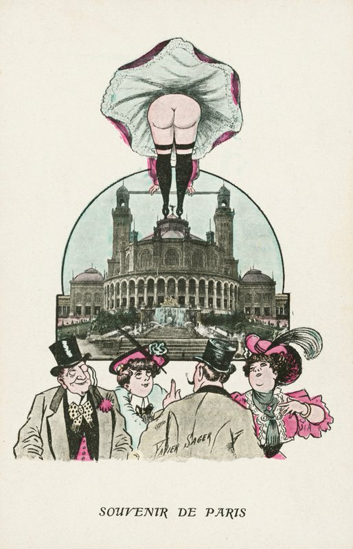 Matkamuisto Pariisista (väri litho) tekijältä Xavier Sager