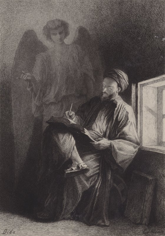 Pyhä Matteus tekijältä after Albert Robida