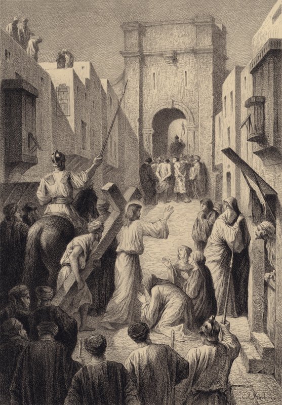 Jerusalemin tyttäret tekijältä after Albert Robida