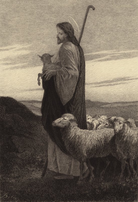 Hyvä paimen tekijältä after Albert Robida
