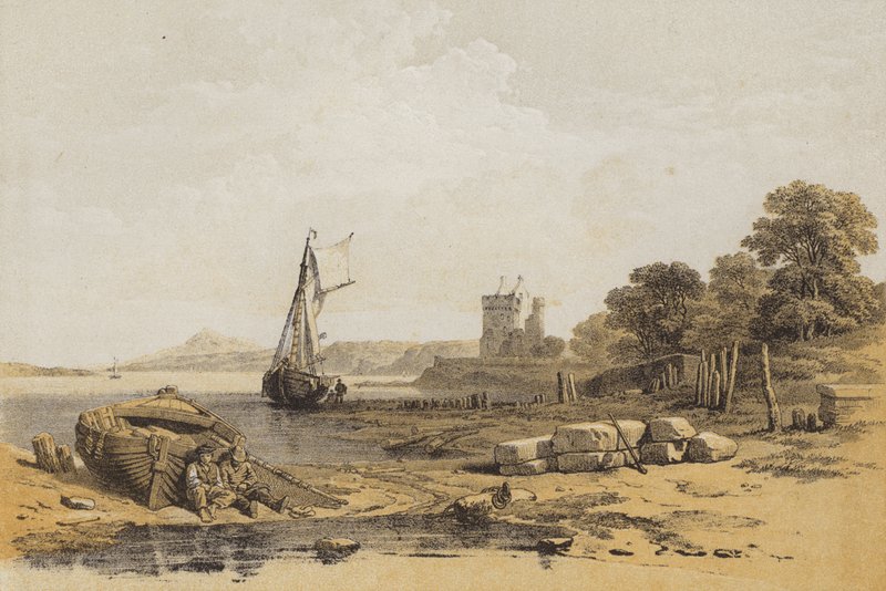 Barnbouglen linna (chromolitho) tekijältä after C. Stanfield