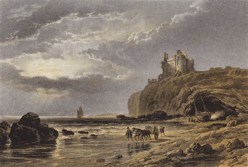 Tantallonin linna (chromolitho) tekijältä after C. Stanfield