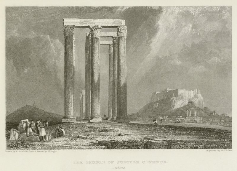 Jupiter Olympuksen temppeli, Ateena tekijältä after C. Stanfield