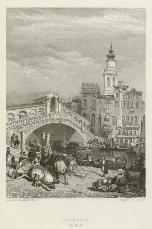 Venetsia, Rialto tekijältä after C. Stanfield