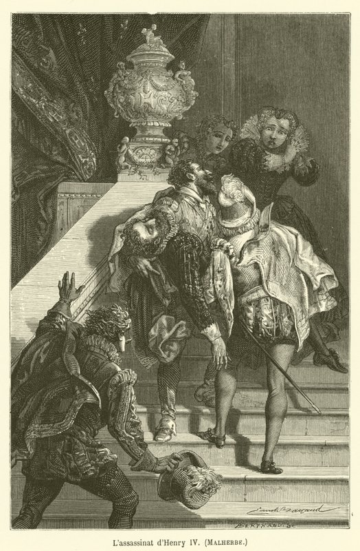 Lassassinat dHenry IV, Malherbe tekijältä after Emile Antoine Bayard