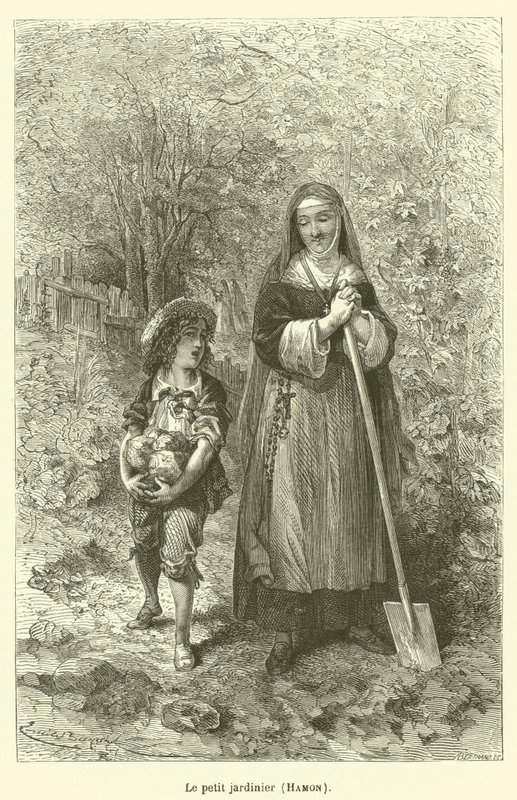 Pieni puutarhuri, Hamon tekijältä after Emile Antoine Bayard