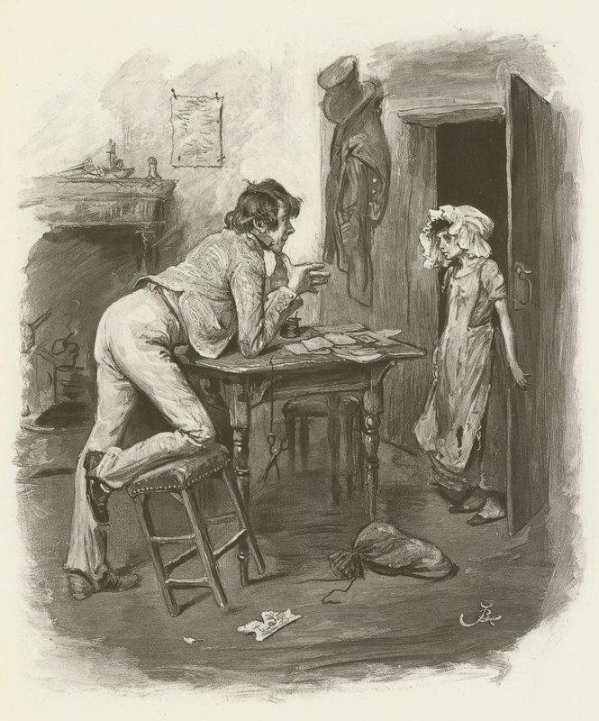 Dick Swiveller ja Marchioness tekijältä after Frederick Barnard