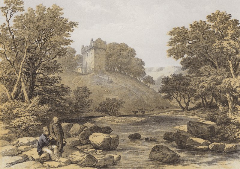 Newarkin linna (chromolitho) tekijältä after George Cattermole