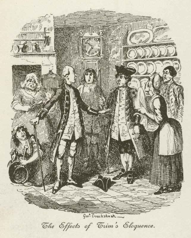 Kuvitus Tristram Shandylle tekijältä after George Cruikshank
