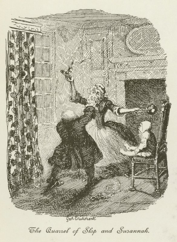 Kuvitus Tristram Shandylle tekijältä after George Cruikshank