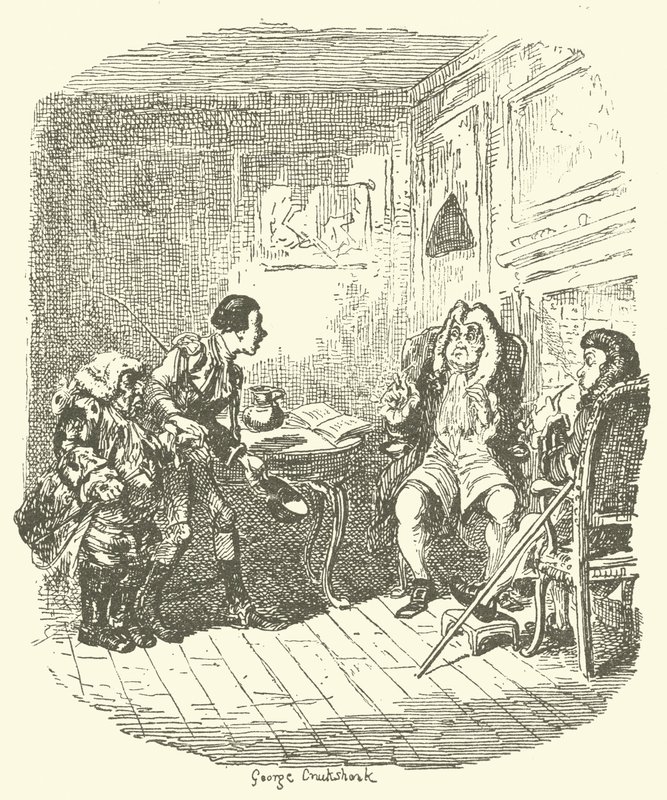 Kuvitus Tristram Shandylle tekijältä after George Cruikshank