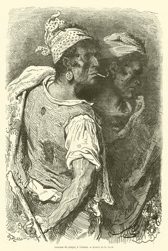 Tavalliset ihmiset Valencessa tekijältä Gustave after Dore