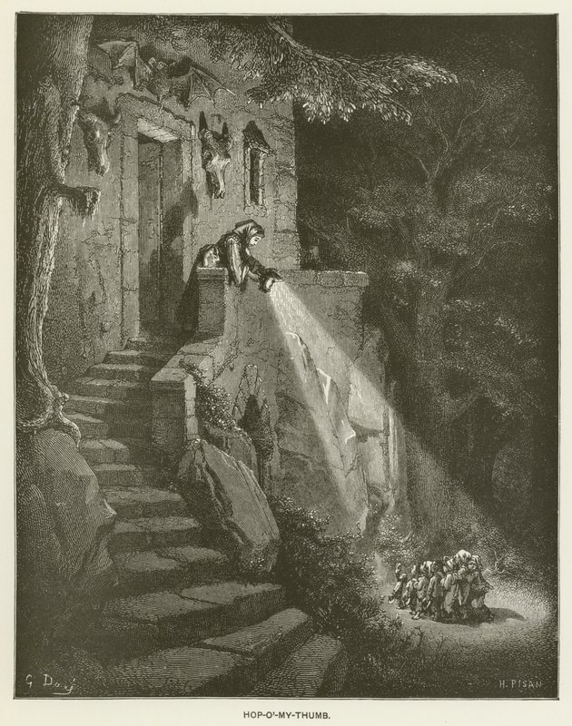 Hop-o-My-Thumb tekijältä Gustave after Dore