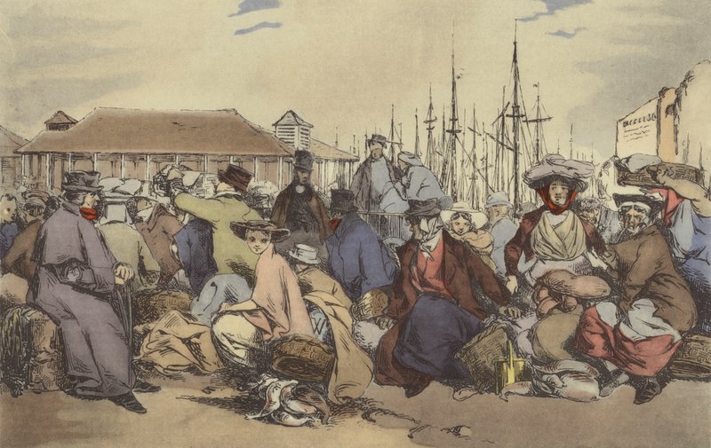 Kalakauppa tekijältä after Henri Bonaventure Monnier