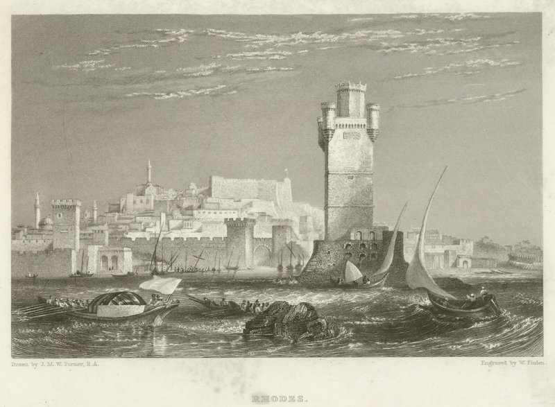 Rodos tekijältä after Joseph Mallord William Turner