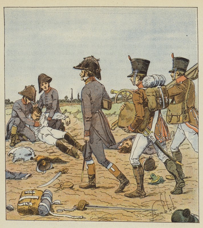 Sotilaskirurgit ja sairaanhoitajat tekijältä after Louis Charles Bombled