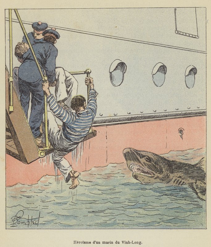 Heroisme dun marin du Vinh-Long tekijältä after Louis Charles Bombled