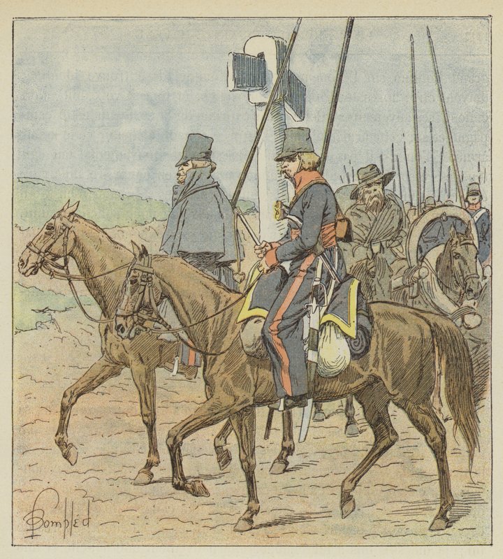 Tavalliset Donin kasakat tekijältä after Louis Charles Bombled
