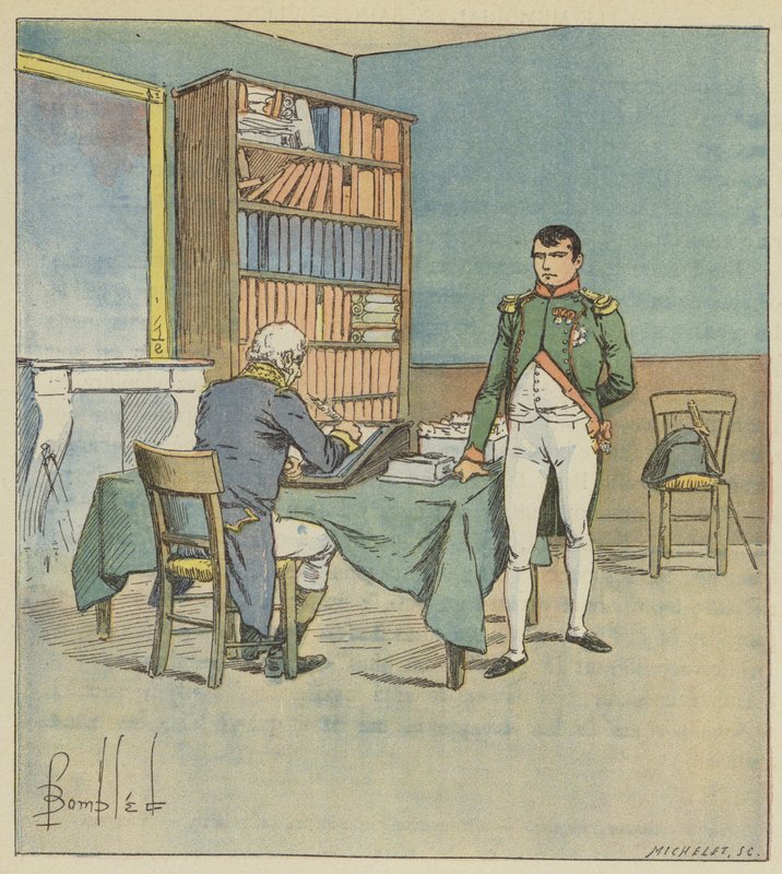 Napoleon sanelee Egyptin kampanjan tekijältä after Louis Charles Bombled