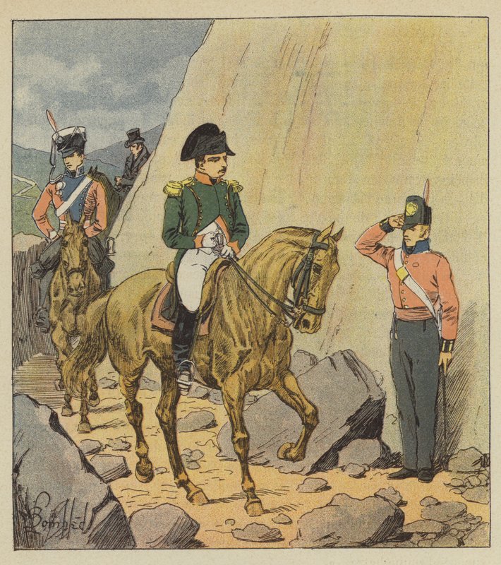 Promenade de Napoleon tekijältä after Louis Charles Bombled