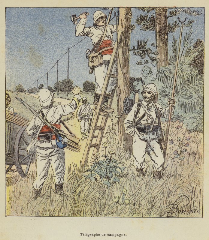 Kenttälennätin tekijältä after Louis Charles Bombled