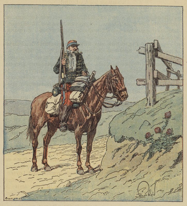 6. husaariristeilijä tekijältä after Louis Charles Bombled