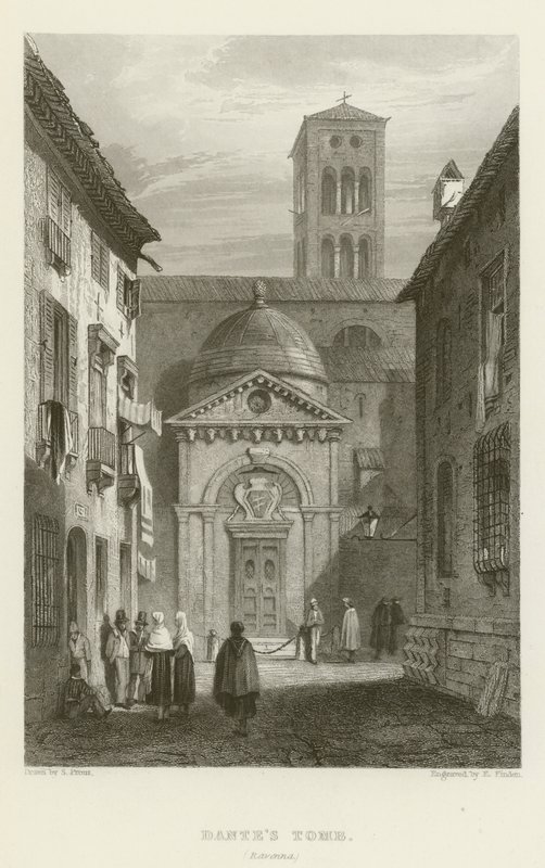Dantesin hauta, Ravenna tekijältä Samuel (after) Prout