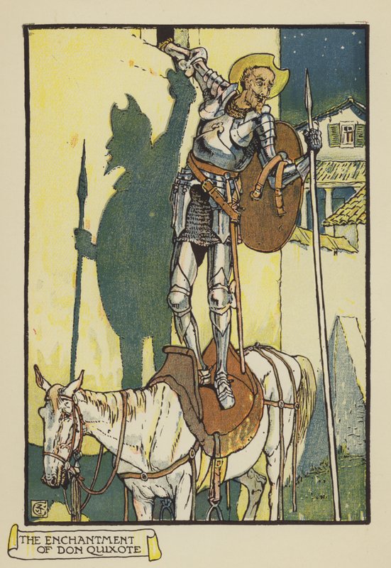 Don Quijoten lumous tekijältä after Walter Crane